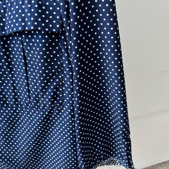 Navy Polka Dot Women's Top - Picture 5 of 8